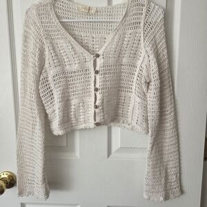 Women's Cream Knit Sweater